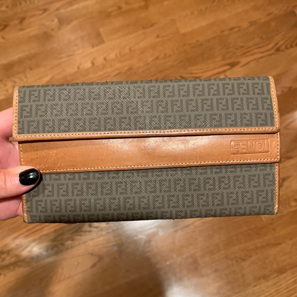 Authentic Fendi Logo Wallet